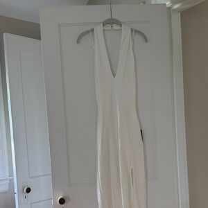 Lulu's Chic White Backless Dress